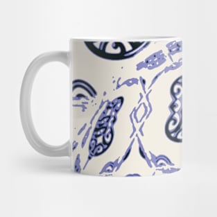 Vintage Cream Skeleton Key Abstract Mug